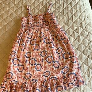 Summer smoked ruffle dress